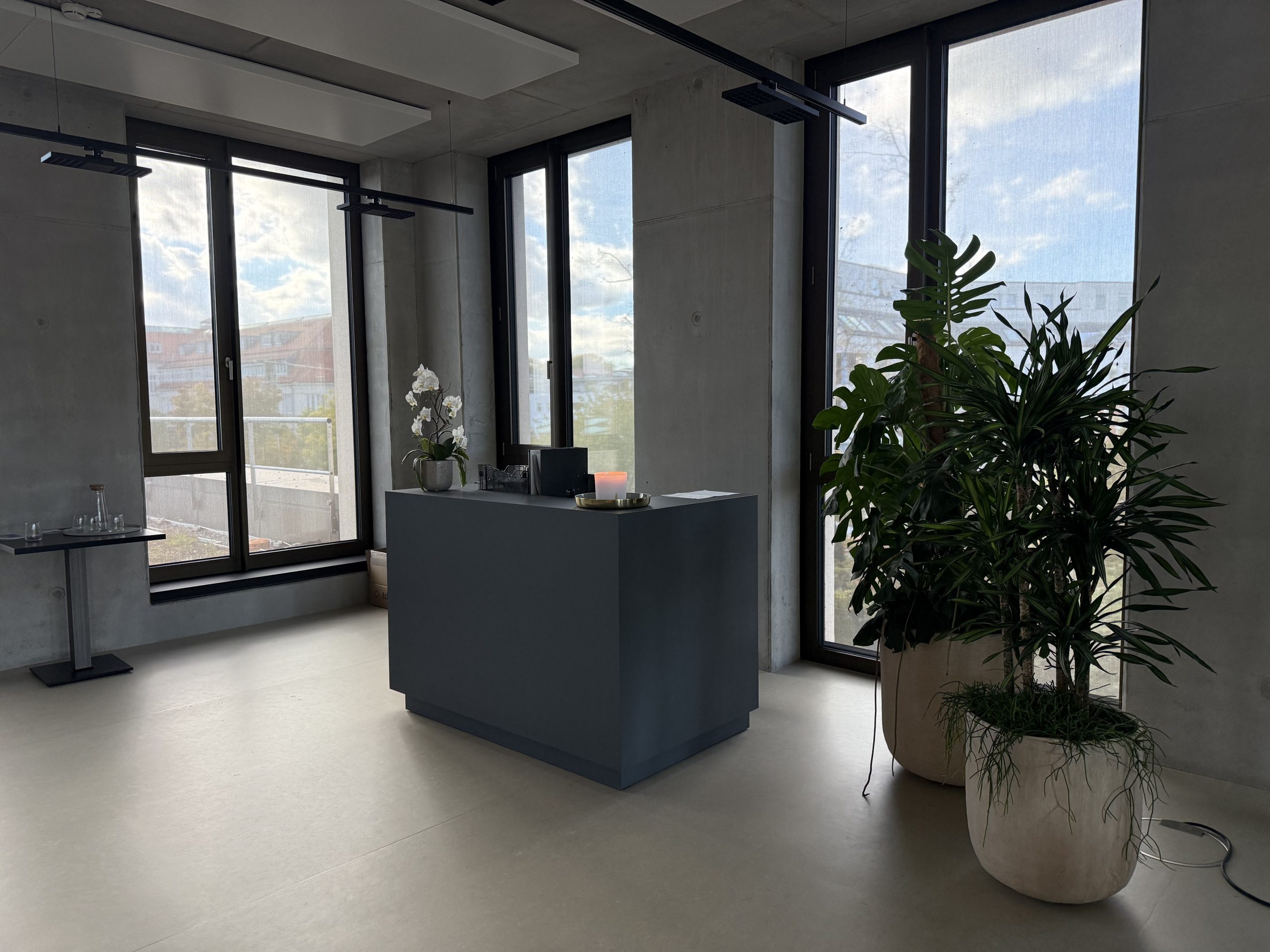 Empfangsbereich im BODYLAB-Ulm-Studio